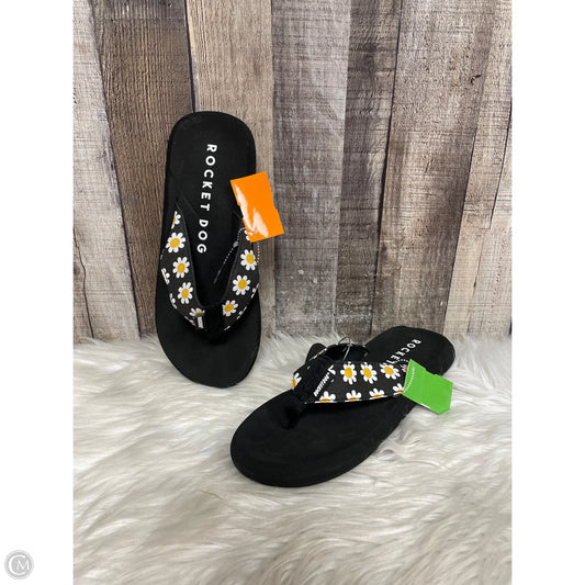 Sandals Flip Flops By Rocket Dogs In Multi-colored, Size: 9