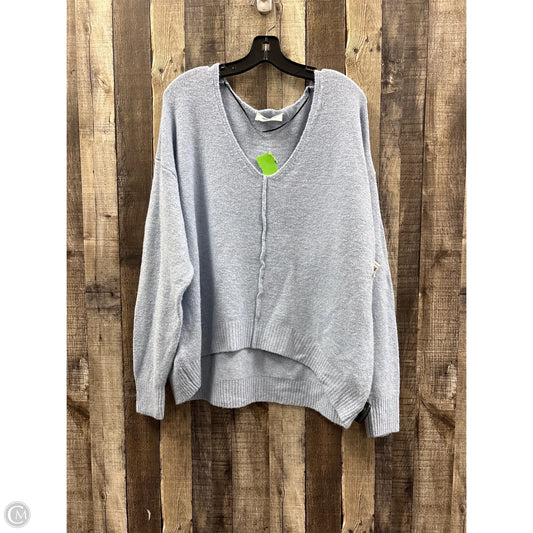 Sweater By Double Zero In Blue, Size: L