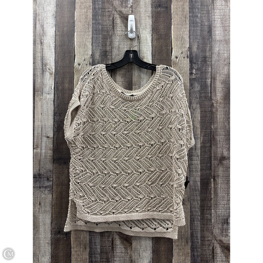 Sweater Short Sleeve By White House Black Market In Gold, Size: L