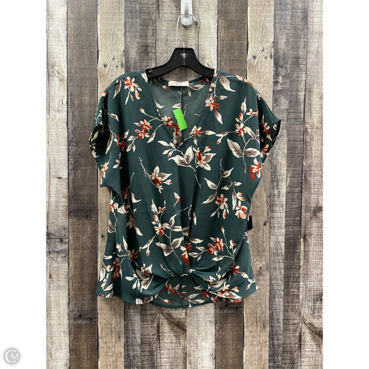 Top Short Sleeve By Cmf In Multi-colored, Size: S