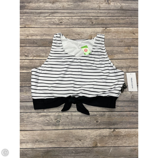 Swimsuit Top By Cme In Striped Pattern, Size: 3x