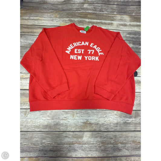 Sweatshirt Collar By American Eagle In Orange, Size: Xxl