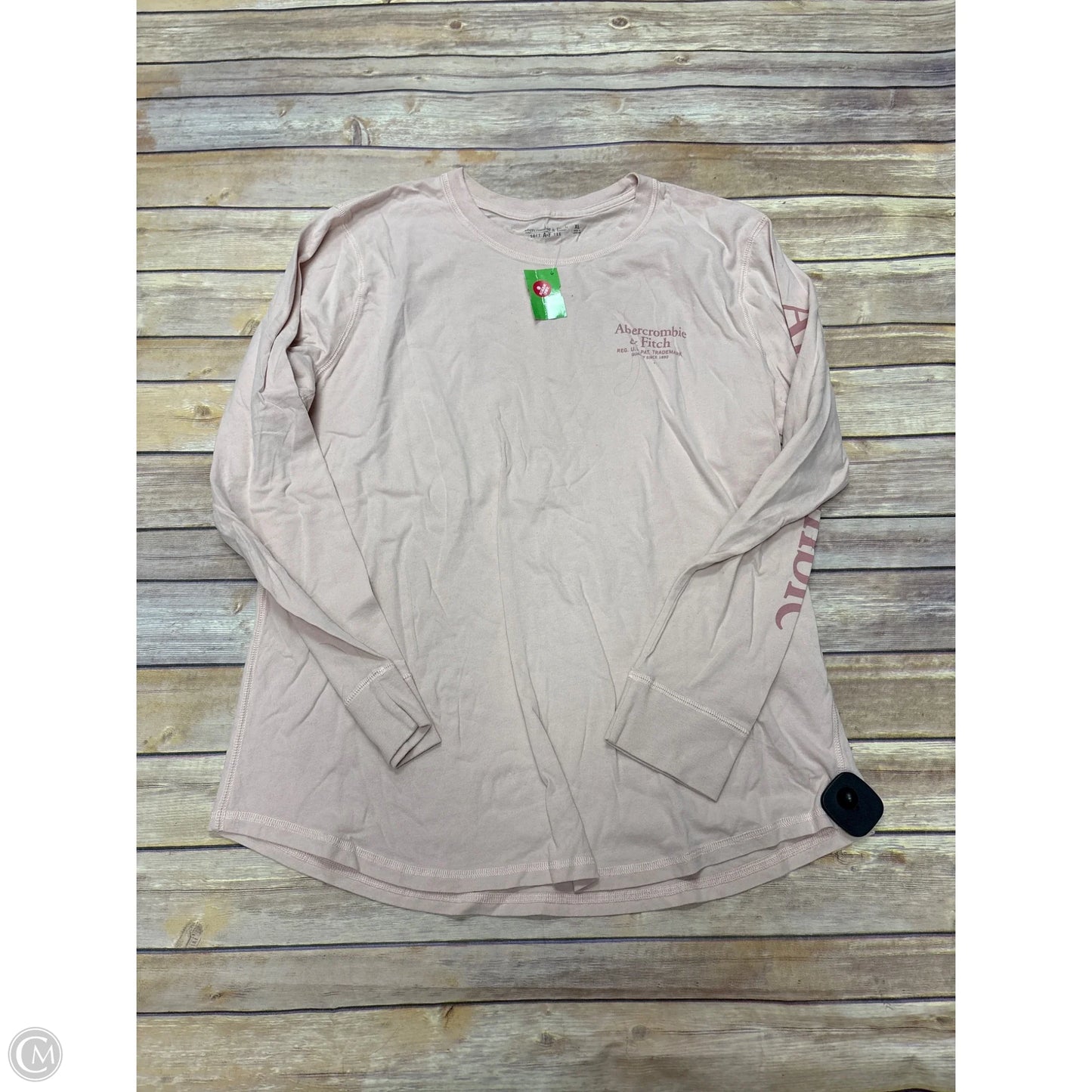 Top Long Sleeve By Abercrombie And Fitch In Pink, Size: Xl