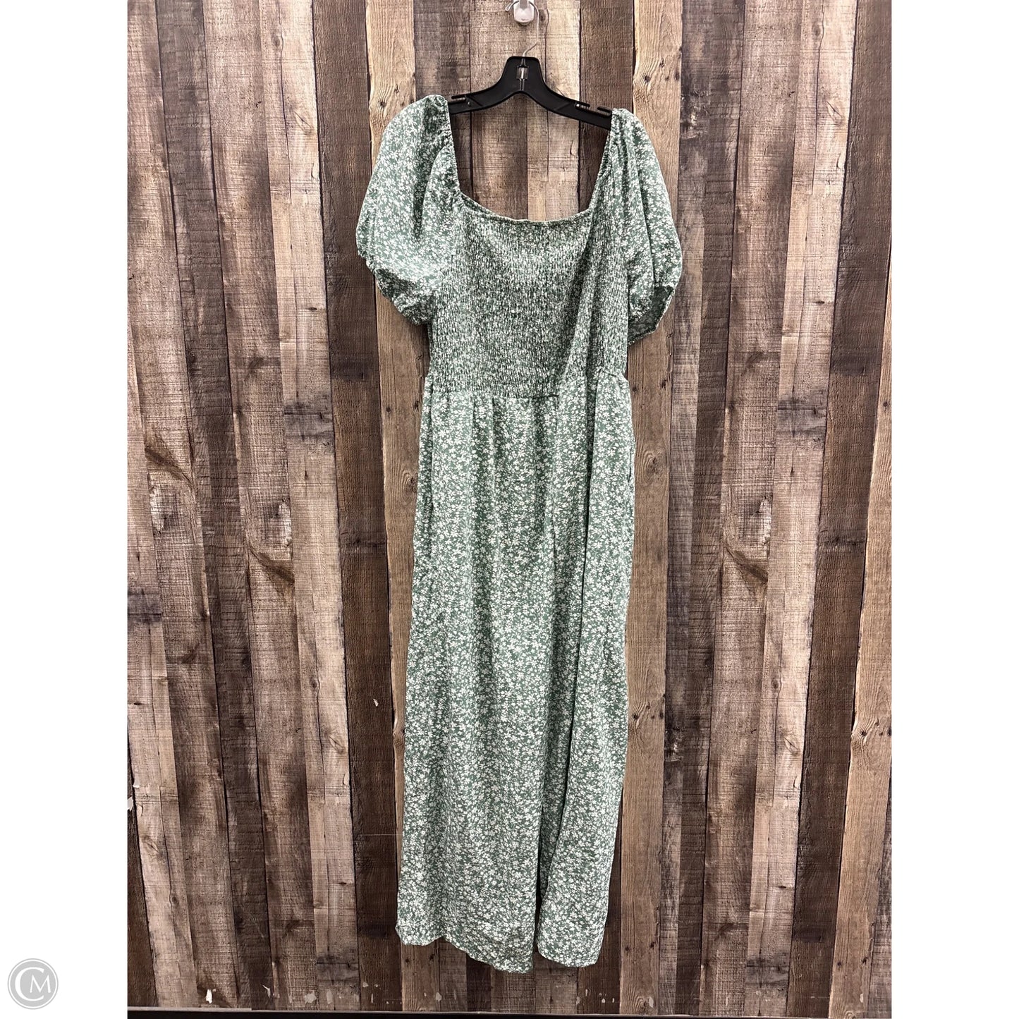 Jumpsuit By Shein In Green & White, Size: 3x