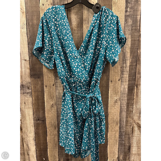 Romper By Bloomchic In Floral Print, Size: 2x