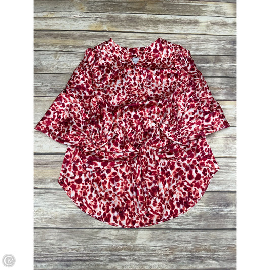 Top Long Sleeve By Chicos In Animal Print, Size: S