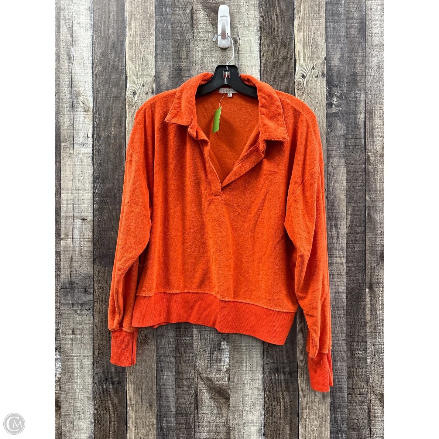 Top Long Sleeve By Z Supply In Orange, Size: M