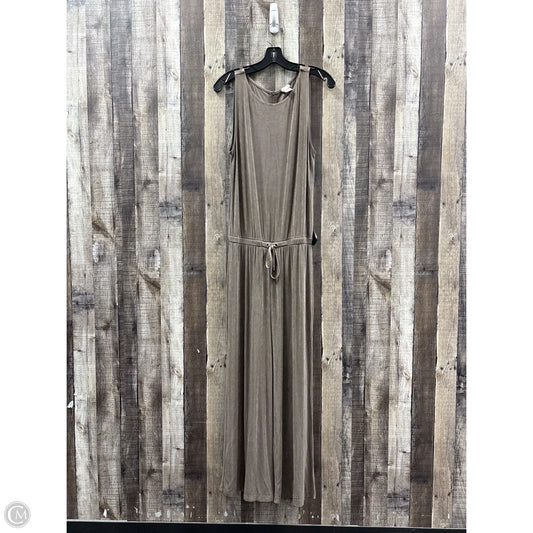 Jumpsuit By Chicos In Taupe, Size: S