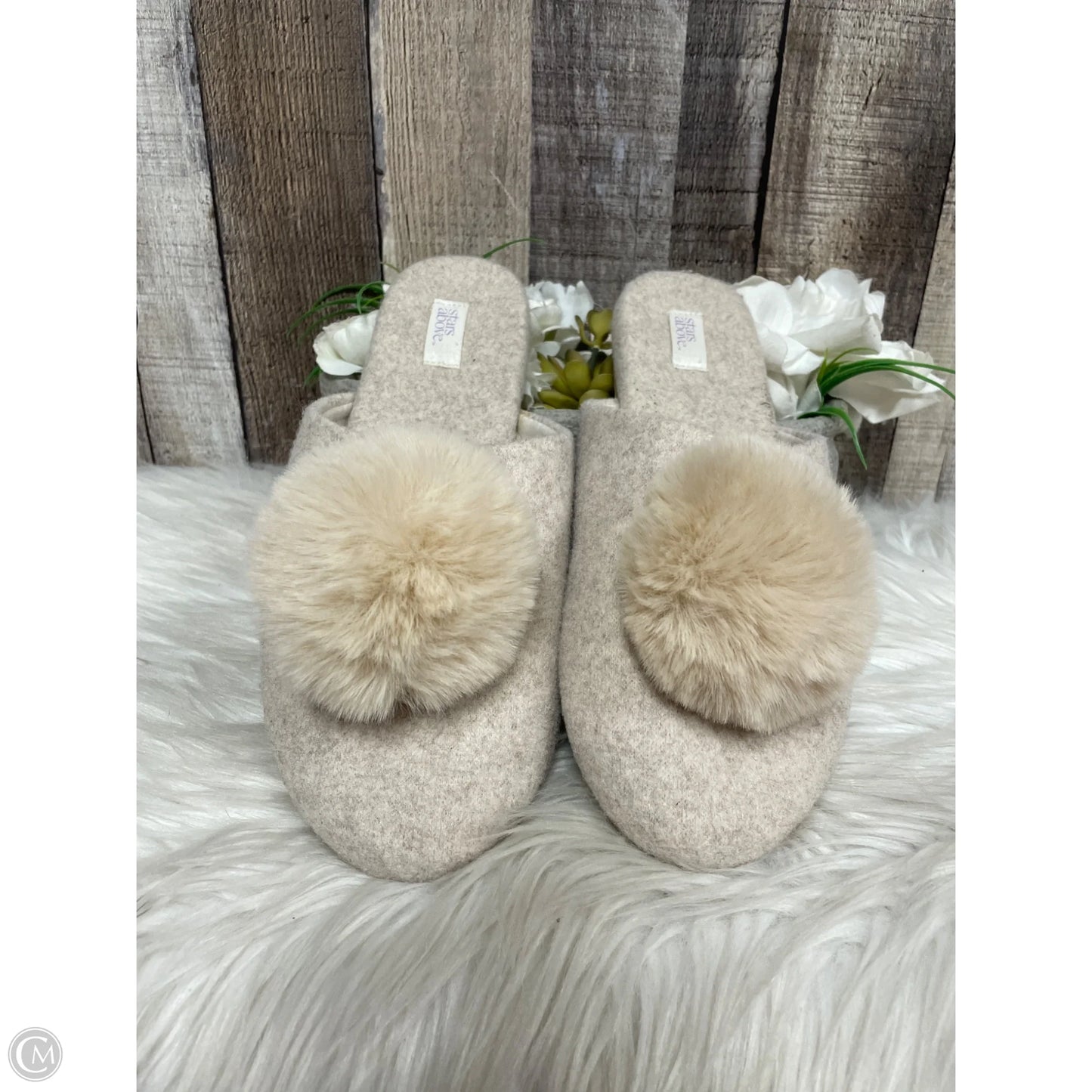 Slippers By Stars Above In Cream, Size: 7