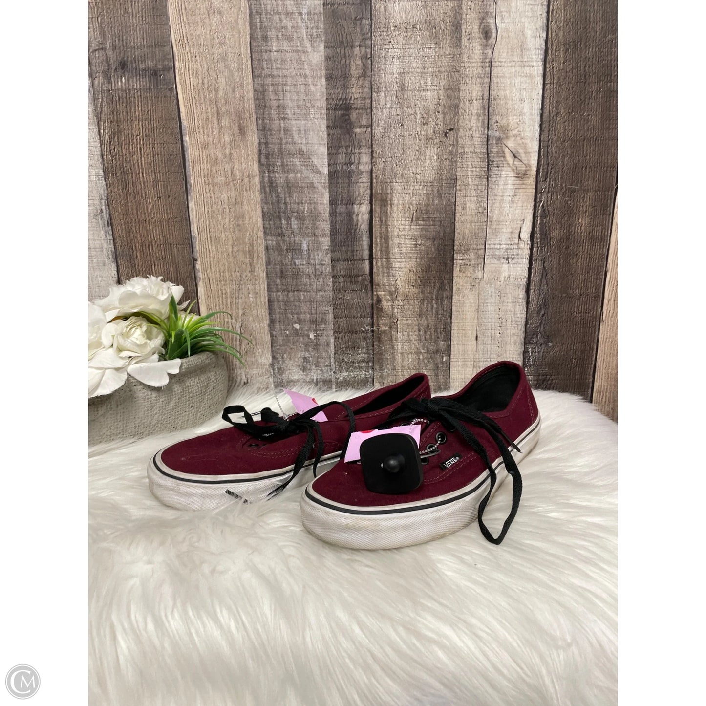 Shoes Sneakers By Vans In Maroon, Size: 8