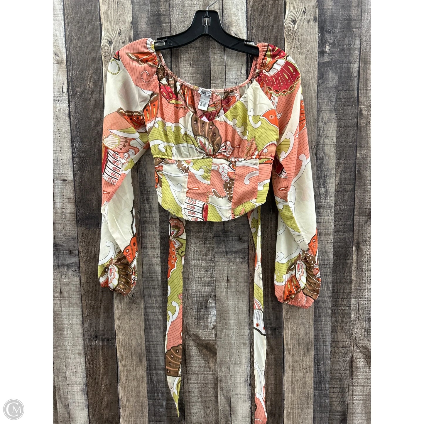 Top Long Sleeve By Rue 21 In Multi-colored, Size: S