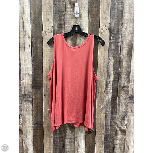 Top Sleeveless By Old Navy In Red, Size: 2x