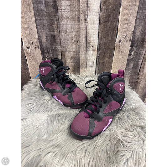 Shoes Luxury Designer By Jordan In Purple, Size: 8.5