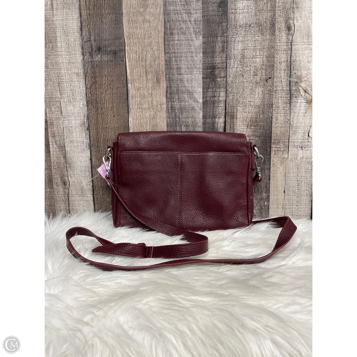 Crossbody Leather By Cme, Size: Medium