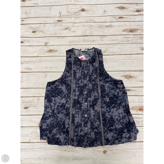 Top Sleeveless By Treasure And Bond In Blue, Size: L