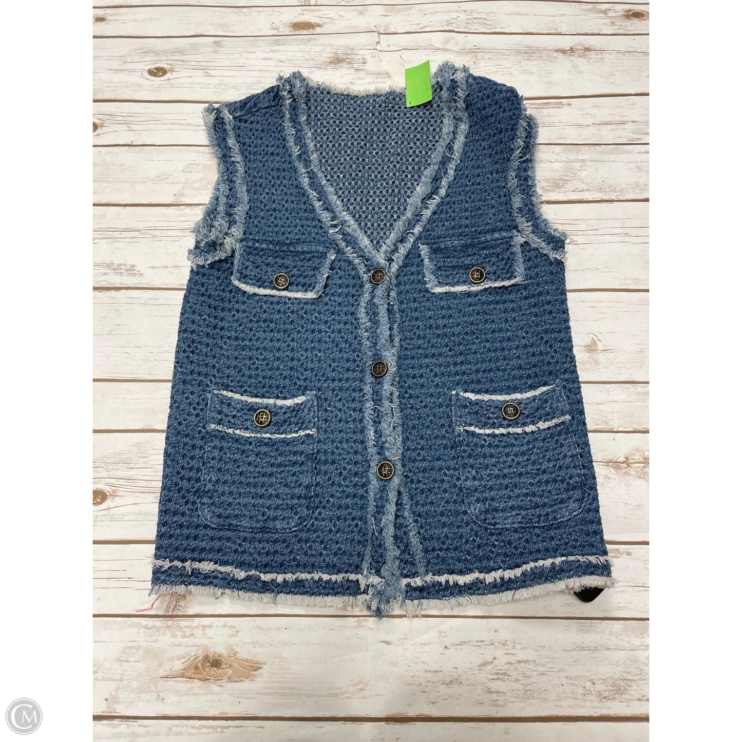 Vest Other By Shein In Blue Denim, Size: S