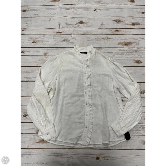Top Long Sleeve By Cmf In White, Size: S