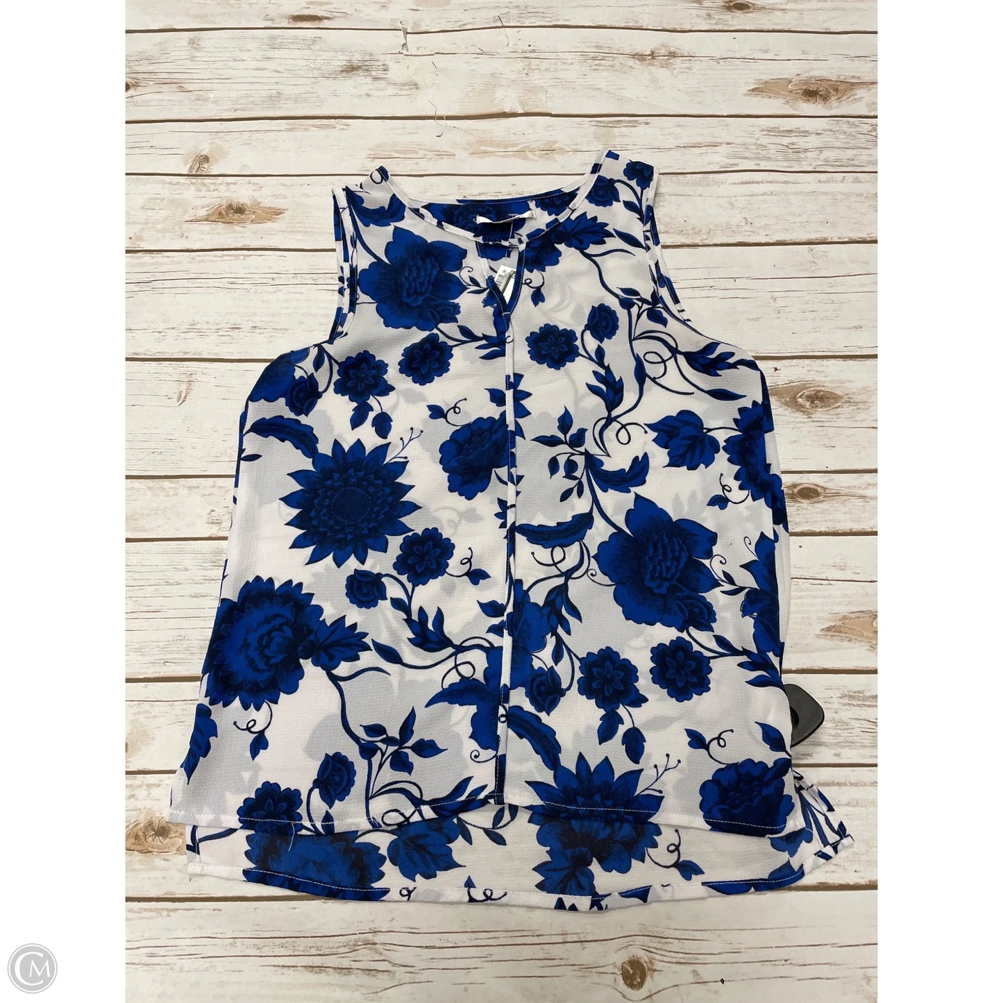 Top Sleeveless By Cme In Blue, Size: S