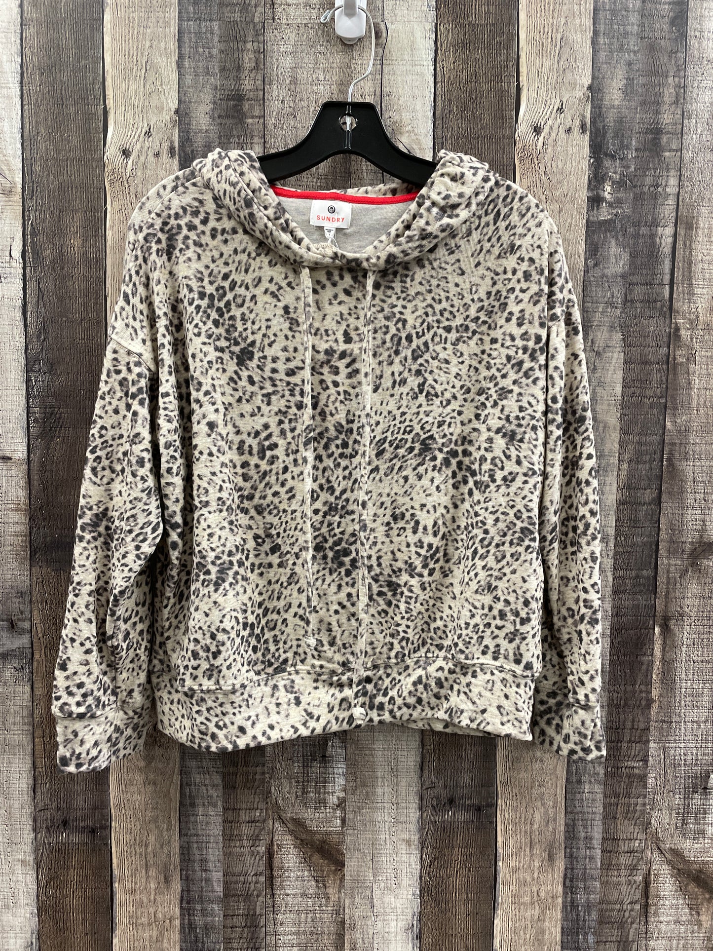 Top Long Sleeve By Sundry In Animal Print, Size: M