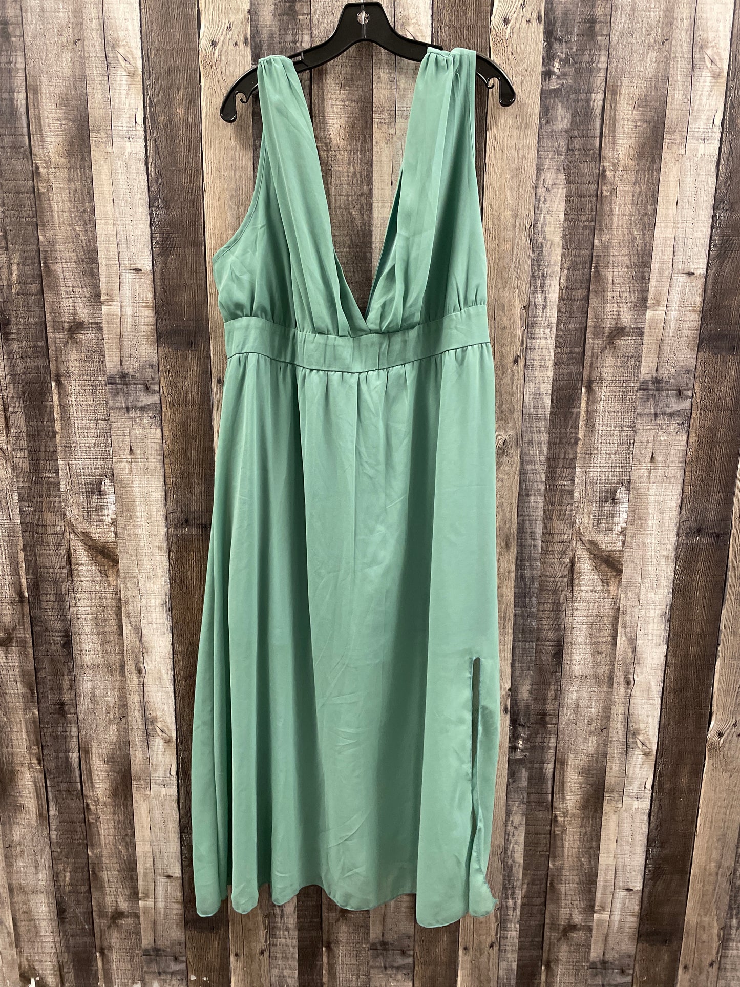 Dress Casual Maxi By Shein In Green, Size: 2x