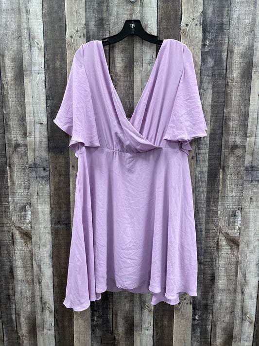 Dress Casual Short By Shein In Purple, Size: 3x