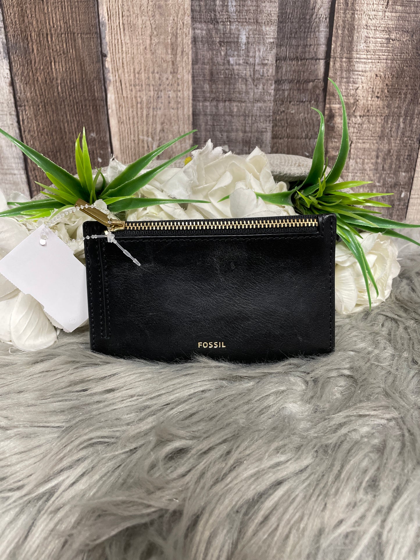 Wallet Leather By Fossil, Size: Small