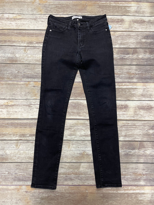 Jeans Skinny By Abercrombie And Fitch In Black, Size: 6