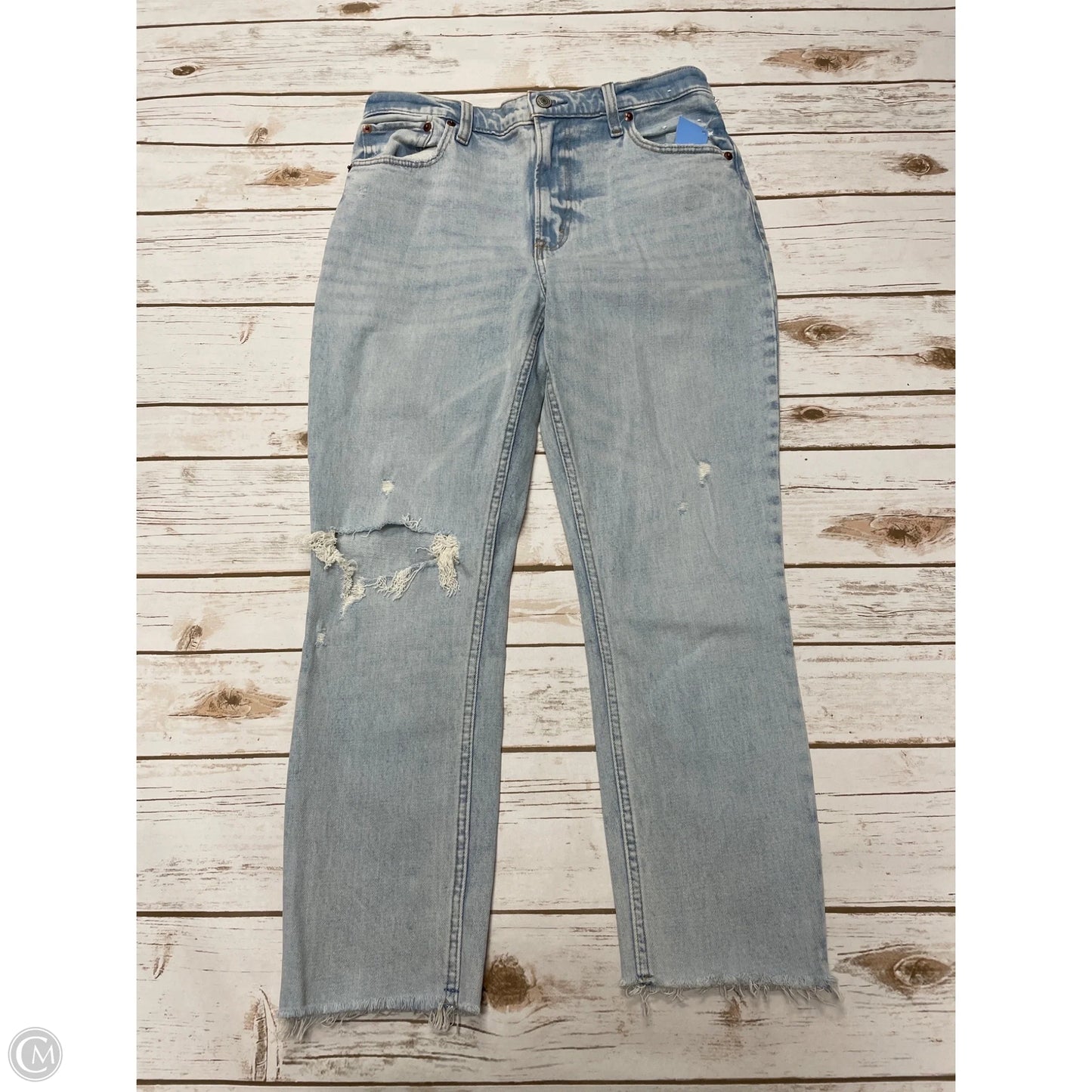 Jeans Skinny By Abercrombie And Fitch In Blue Denim, Size: 6