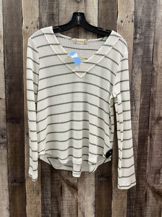 Top Long Sleeve By Altard State In Striped Pattern, Size: M