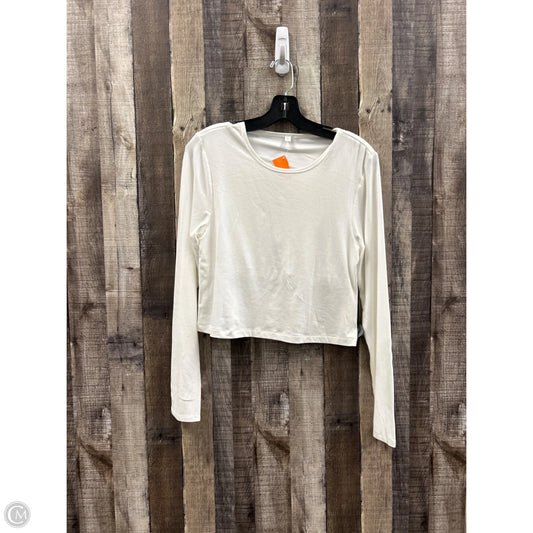 Top Long Sleeve By Cmf In White, Size: S