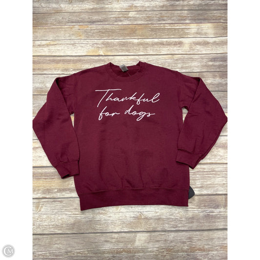 Sweatshirt Crewneck By Gildan In Red, Size: S