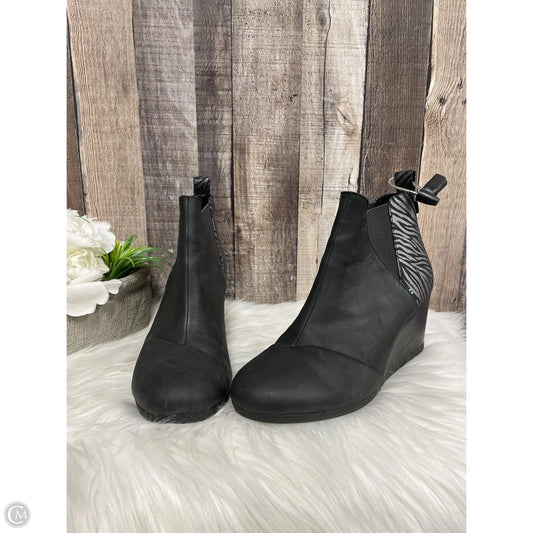 Boots Ankle Heels By Toms In Black, Size: 9.5