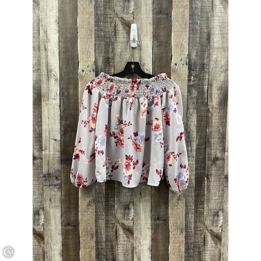 Top Long Sleeve By Living Doll In Multi-colored, Size: S