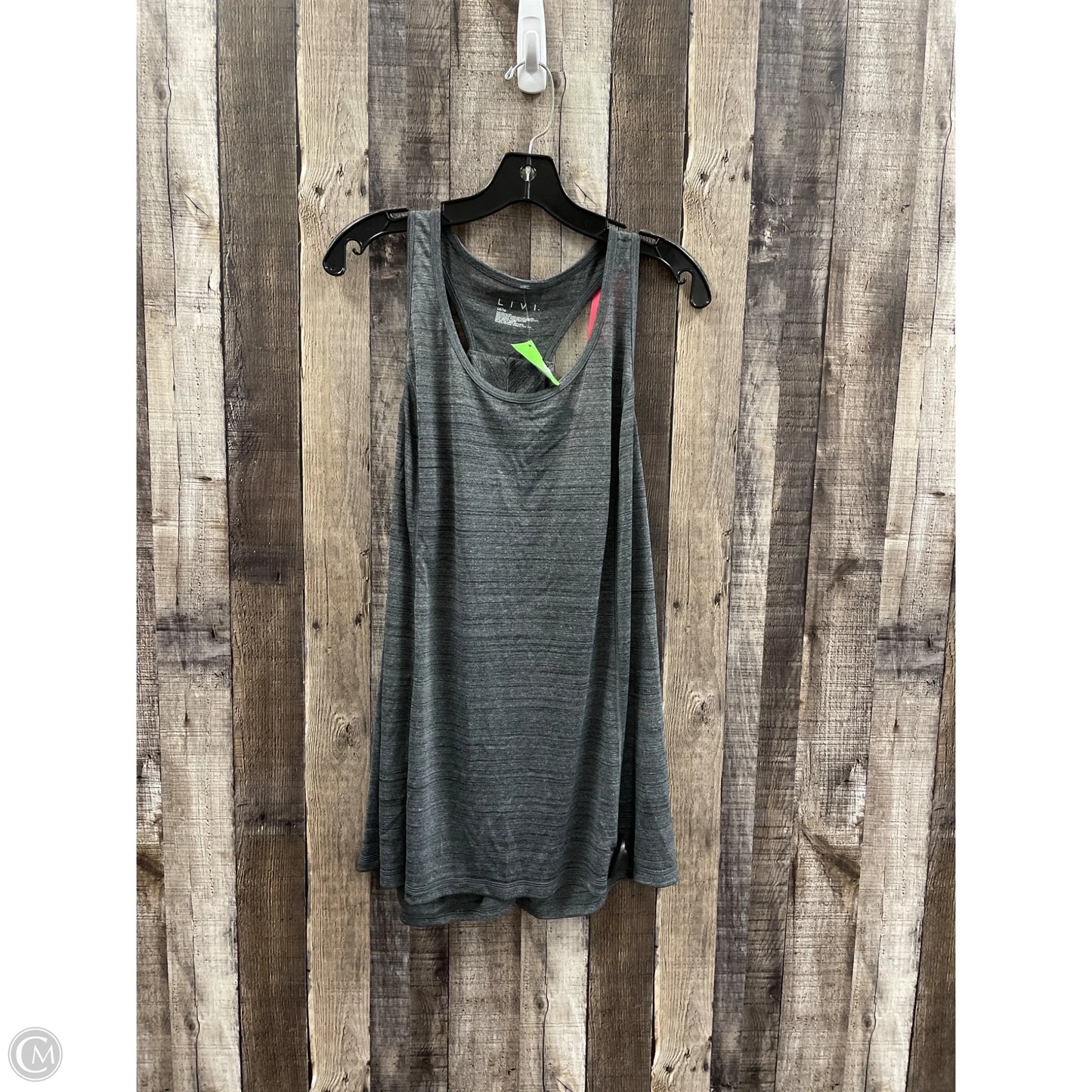 Athletic Tank Top By Livi Active In Grey, Size: L