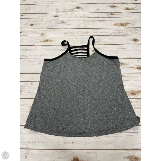 Athletic Tank Top By Livi Active In Grey, Size: 1x