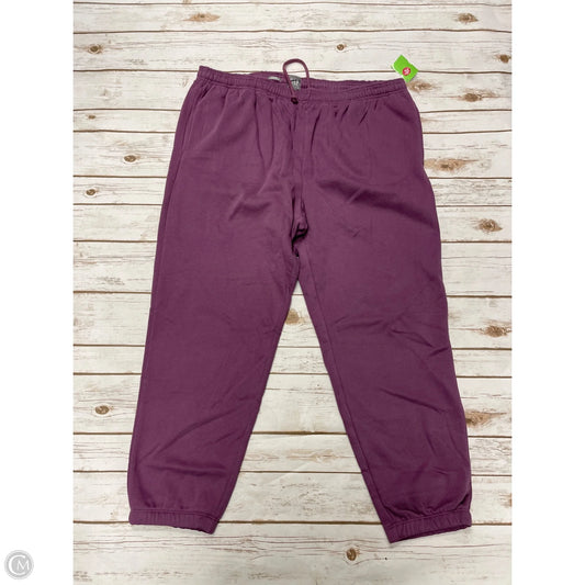 Athletic Pants By Gap In Purple, Size: Xl