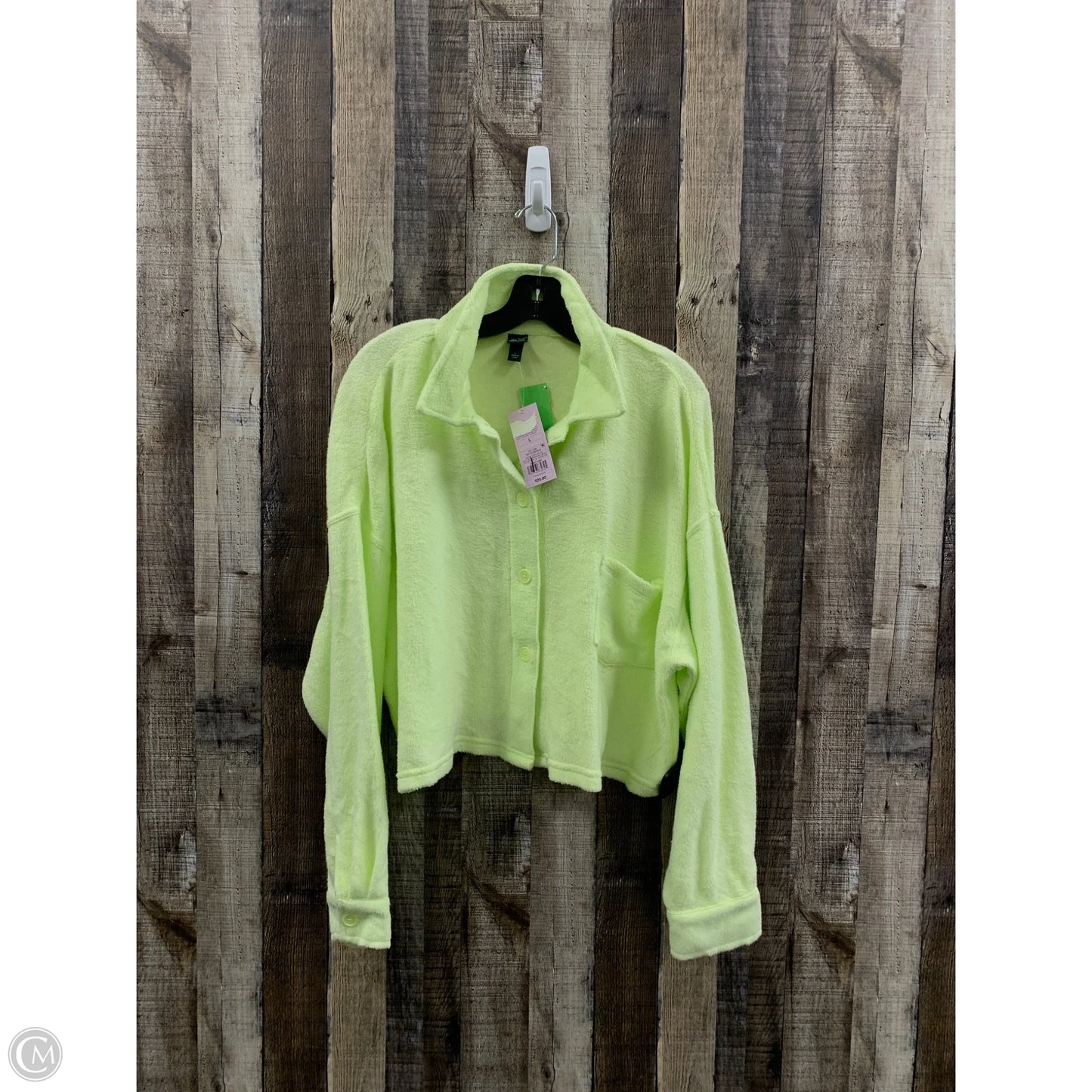 Top Long Sleeve By Wild Fable In Green, Size: L