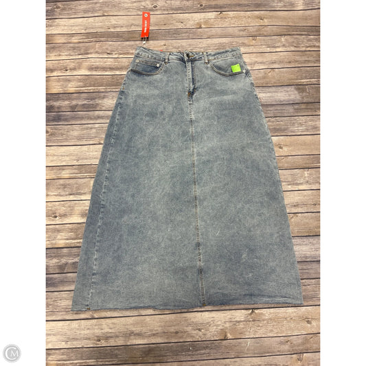 Skirt Maxi By Cme In Blue Denim, Size: 16