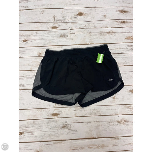 Athletic Shorts By Champion In Black & Grey, Size: L