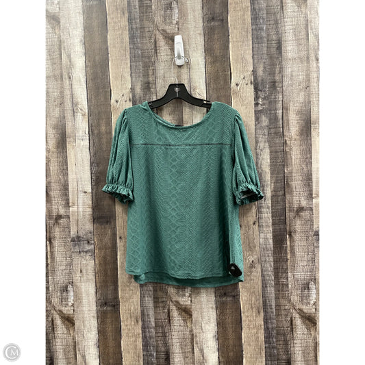 Top Short Sleeve By W5 In Green, Size: Xl