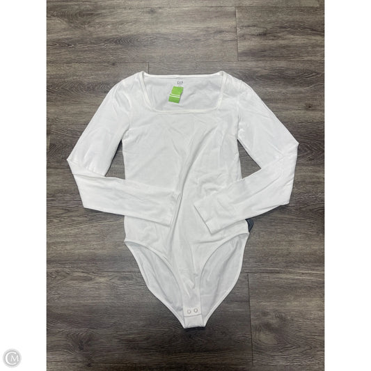 Bodysuit By Gap In White, Size: M
