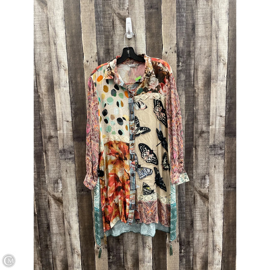 Tunic Long Sleeve By John Mark In Multi-colored, Size: Xl