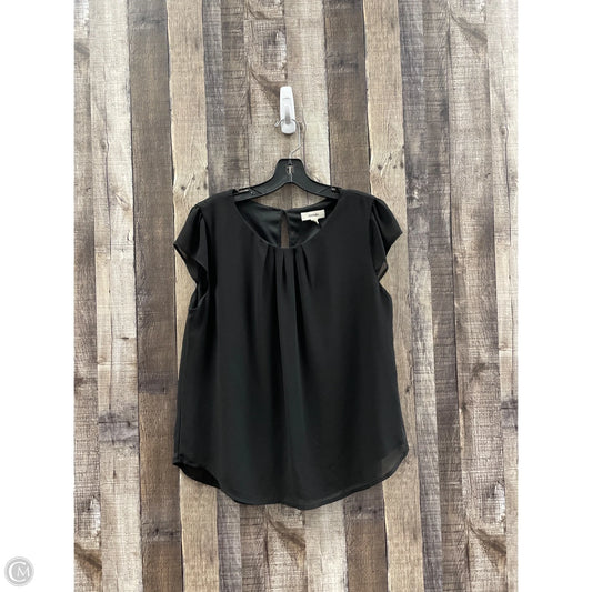 Top Short Sleeve By Meraki In Black, Size: L