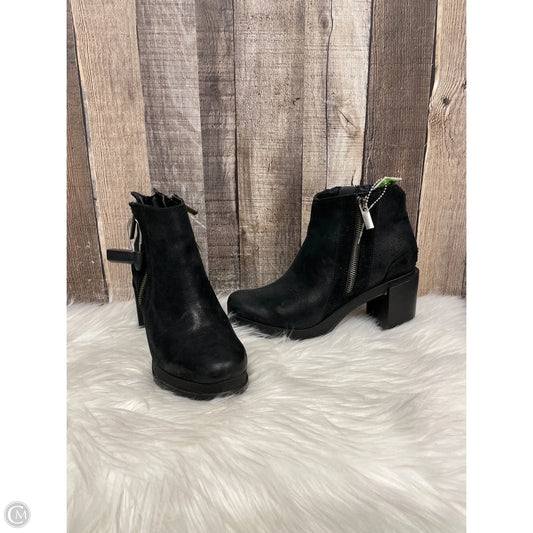 Boots Ankle Heels By Sorel In Black, Size: 7