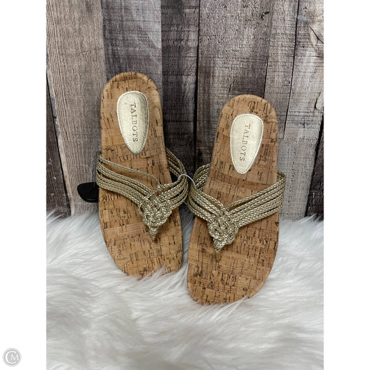 Sandals Flats By Talbots In Gold, Size: 8