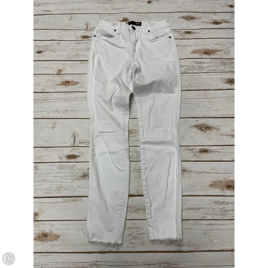 Jeans Skinny By Kut In White, Size: 0