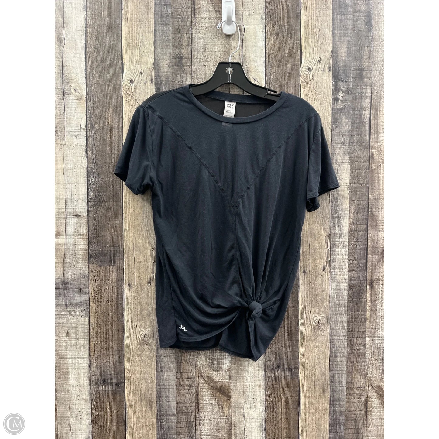 Athletic Top Short Sleeve By Joy Lab In Black, Size: M