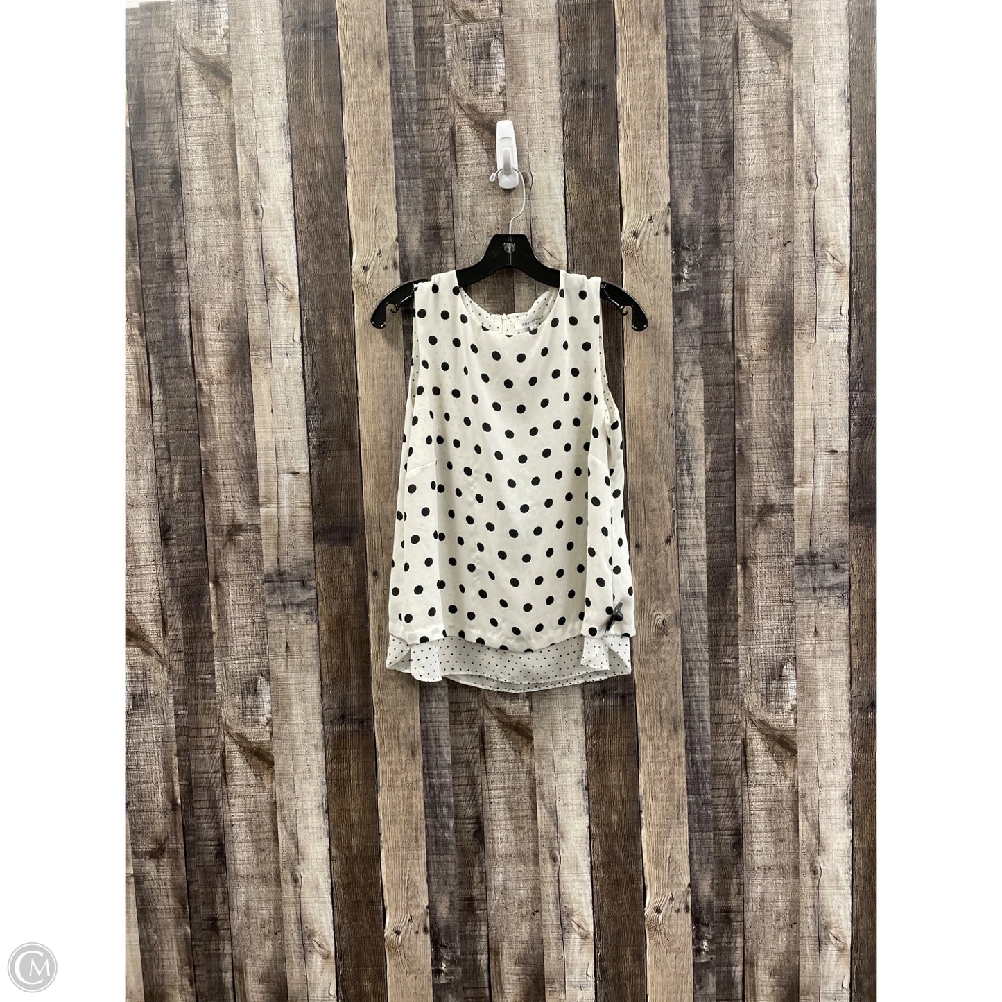 Top Sleeveless By Rose And Olive In Polkadot Pattern, Size: M