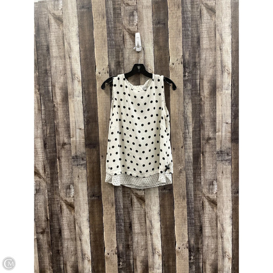 Top Sleeveless By Rose And Olive In Polkadot Pattern, Size: M