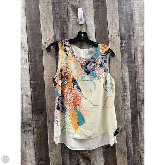 Top Sleeveless By Rose And Olive In Floral Print, Size: M